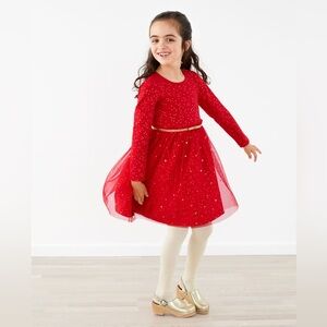 Hanna Andersson | Holiday Shimmer Star Dress In Soft Tulle, size 10